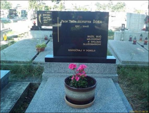 Náhrobník kňaza prof. ThDr. Silvestra Šoku Náhrobník kňaza prof. ThDr. Silvestra Šoku