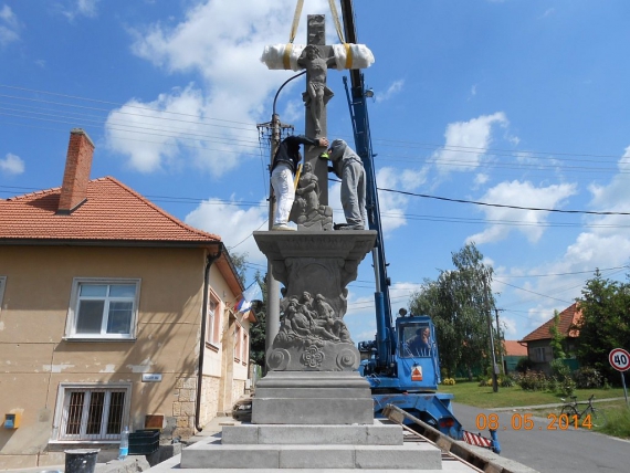 Montáž súsošia po reštaurovaní Montáž súsošia po reštaurovaní